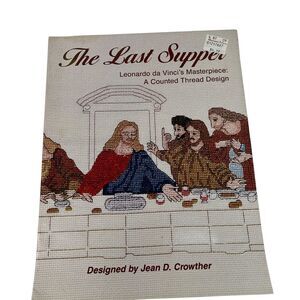 The Last Supper Counted Cross Stitch‎ Pattern Leaflet